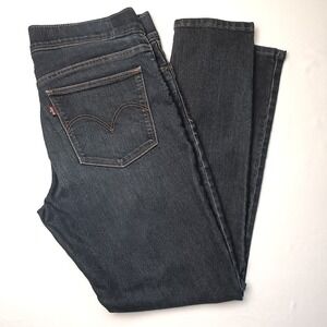 Levis Womens Pull On Mid Rise Skinny Legging Jeans Size 28/6 Dark Indigo Wash